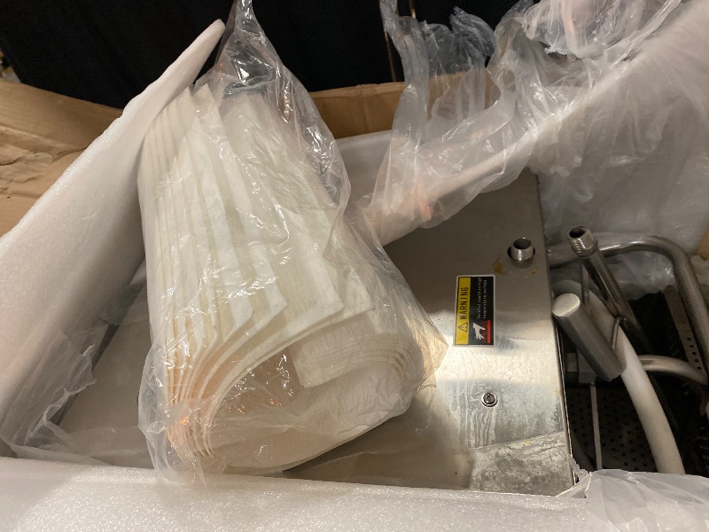 Photo 1 of 55 L /14.5 Gal Commercial Mobile Fryer Filter Machine 550W Restaurant Oil Filter Machine Mobile Fryer Oil Filter Machine with Filter Papers Fryer Oil Filter Cart for Supermarket, Restaurant