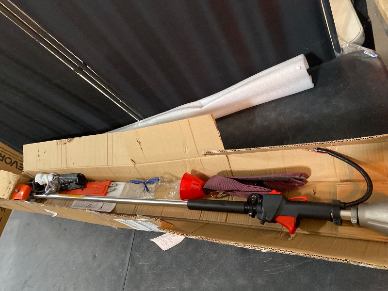 Photo 1 of Gas Pole Saws for Tree Trimming, 42.7CC 4 Stroke Gas Pole Saw Powerful Pruner Chainsaw, Air Cooled Single Cylinder Gasoline Engine Pole Chainsaw, Cutter 12'' Blade