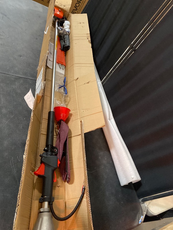 Photo 1 of Gas Pole Saws for Tree Trimming, 42.7CC 4 Stroke Gas Pole Saw Powerful Pruner Chainsaw, Air Cooled Single Cylinder Gasoline Engine Pole Chainsaw, Cutter 12'' Blade