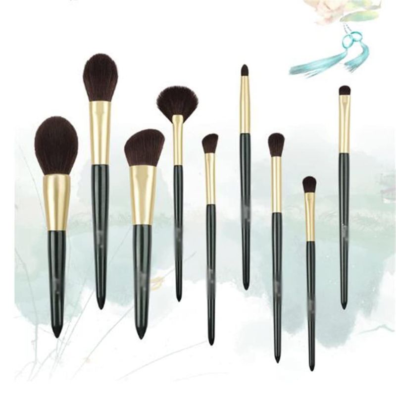 Photo 1 of 9 Count Makeup Set Brush Snow White Makeup Brush Loose Powder Brush Eye Shadow Brush Blush Brush