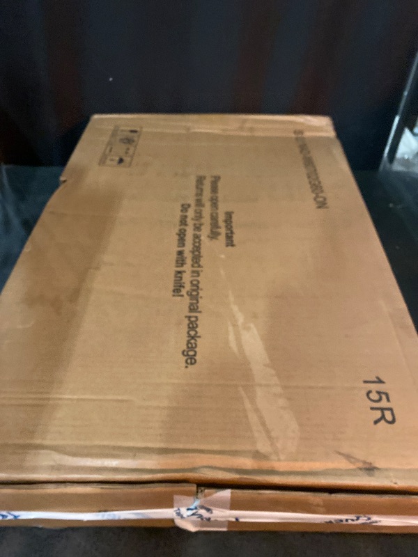 Photo 1 of Narrow Nightstand, Slim Bedside Table with Raised Edge Top, Arched Drawer & Open Shelf, Modern Wooden Small Side End Table for Bedroom or Living Room