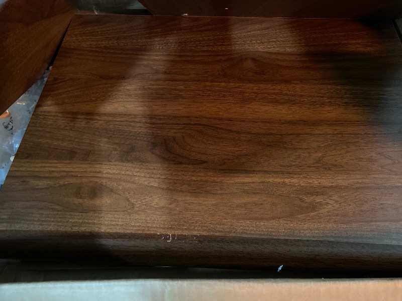 Photo 1 of Mid Century Modern Night Stand with Drawer, Farmhouse Nightstand for Bedroom, Small End Table with Storage, Living Room/Bed Side Table for Small Spaces, Fluted Cabinet Wood Nightstand