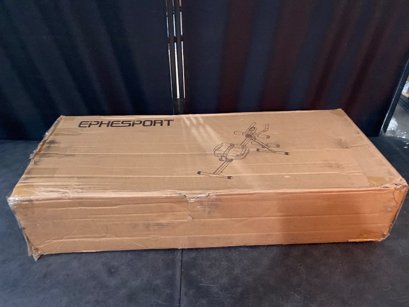 Photo 1 of EPHESPORT Multifunctional Ab Machine, Crunch & Sit-Up Core Trainer for Stomach & Ab Workout, Adjustable & Foldable Exercise Equipment, Knee/Back Support, Full Body Workout for Home Gym