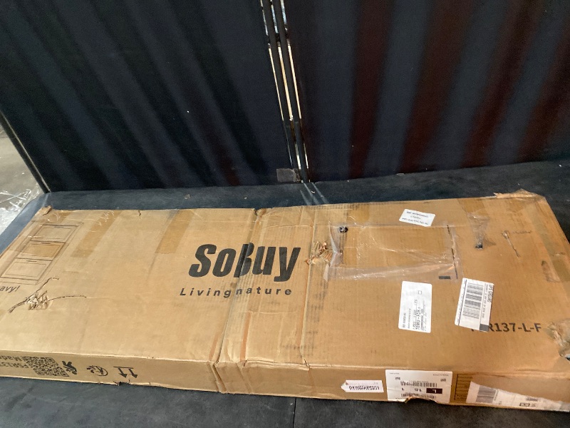 Photo 1 of Freestanding Shoe Cabinet with 3 Flip-Drawers, Rustic Brown, W23.6 x D9.1 x H45.3 inches, Entryway