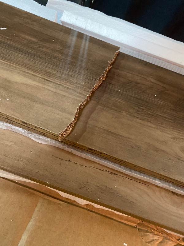 Photo 1 of Freestanding Shoe Cabinet with 3 Flip-Drawers, Rustic Brown, W23.6 x D9.1 x H45.3 inches, Entryway