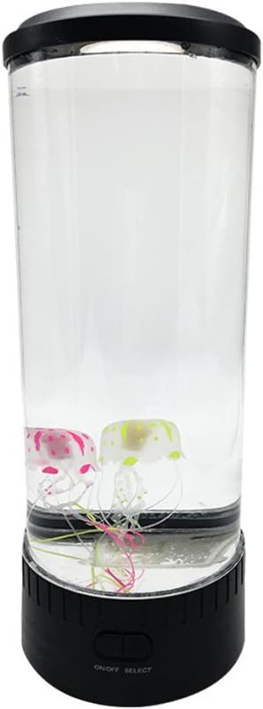 Photo 1 of Electric Jellyfish Lamp 16 Color Changing Lights with USB and Remote Control, Jellyfish Tank Mood Light for Relax Home Office Room Desk Decor, Gift for Kids Men Women