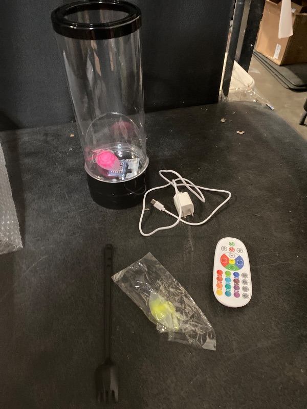 Photo 1 of Electric Jellyfish Lamp 16 Color Changing Lights with USB and Remote Control, Jellyfish Tank Mood Light for Relax Home Office Room Desk Decor, Gift for Kids Men Women