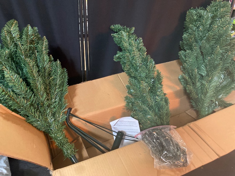 Photo 1 of 6ft Premium Artificial Tree, Realistic Spruce Holiday Decor with Lights