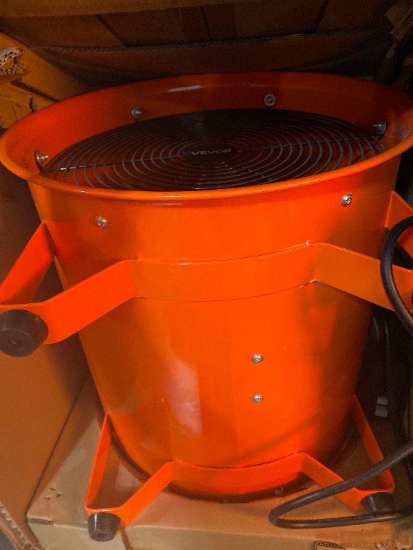 Photo 1 of VEVOR Portable Ventilator, 16 inch Heavy Duty Cylinder Fan with 16.4ft Duct Hose, 1350W Strong Shop Exhaust Blower 5175CFM, Industrial Utility Blower for Sucking Dust, Smoke, Smoke Home/Workplace
