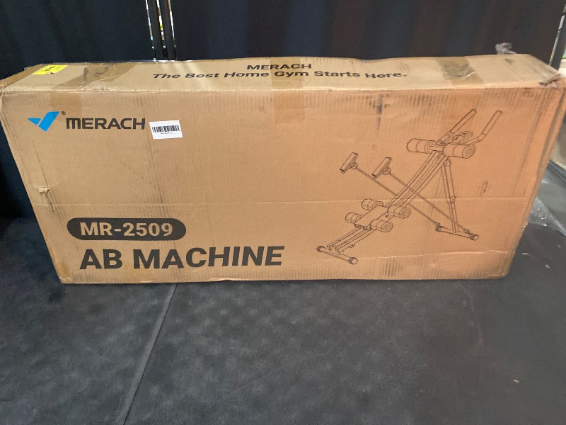 Photo 1 of Ab Machine, Adjustable Ab Trainer Machine, Ab Workout Equipment for Home Gym, Ergonomic Arc Track for Better Abs, Foldable Workout Machine for Full Body Workout Home Exercise