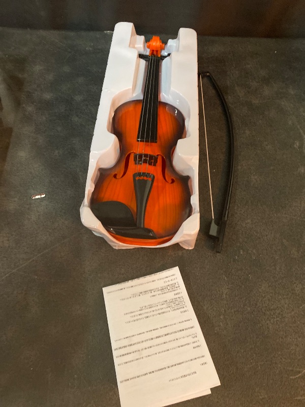Photo 1 of 16 Inch Violin Toy for Kids, 4 Strings Violin Toys Musical Instruments for Children,Multifunctional Portable Electronic Instrument