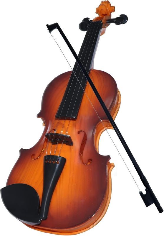 Photo 1 of 16 Inch Violin Toy for Kids, 4 Strings Violin Toys Musical Instruments for Children,Multifunctional Portable Electronic Instrument