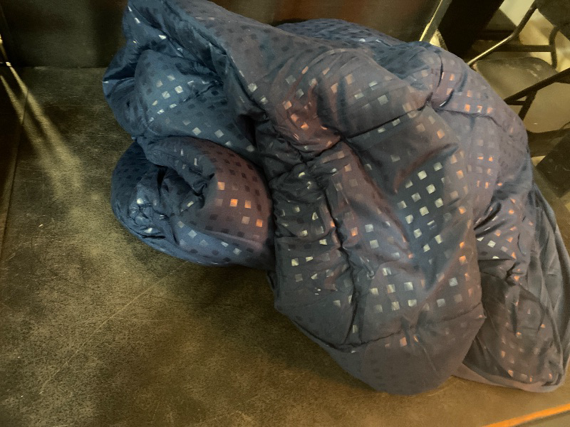 Photo 1 of Full Mattress Pad Quilted Fitted Mattress Protector Cooling Pillow Top Mattress Cover Breathable Fluffy Soft Mattress Topper with 8-21" Deep Pocket, Navy