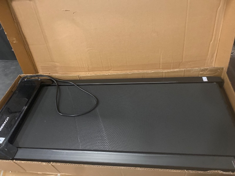 Photo 1 of MERACH Walking Pad with Incline 12% Auto Treadmill for Home, 400lbs Capacity 3.5HP Super Quiet Brushless Walking Pads Under Desk, 16.5"x41.3" Mat Walk Pad with Remote & LED W50 Walking OAD