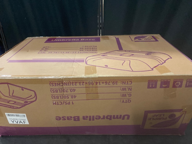 Photo 1 of PURPLE LEAF Patio Umbrella Base SBL4150 Water &Sand Filled Weighted Base Outdoor Umbrella Base 330Lbs