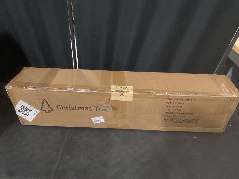 Photo 1 of Artificial Christmas Tree, White 6ft Premium Pine Unlit Holiday Decoration, Full Size Décor Easy Assembly w/Metal Stand