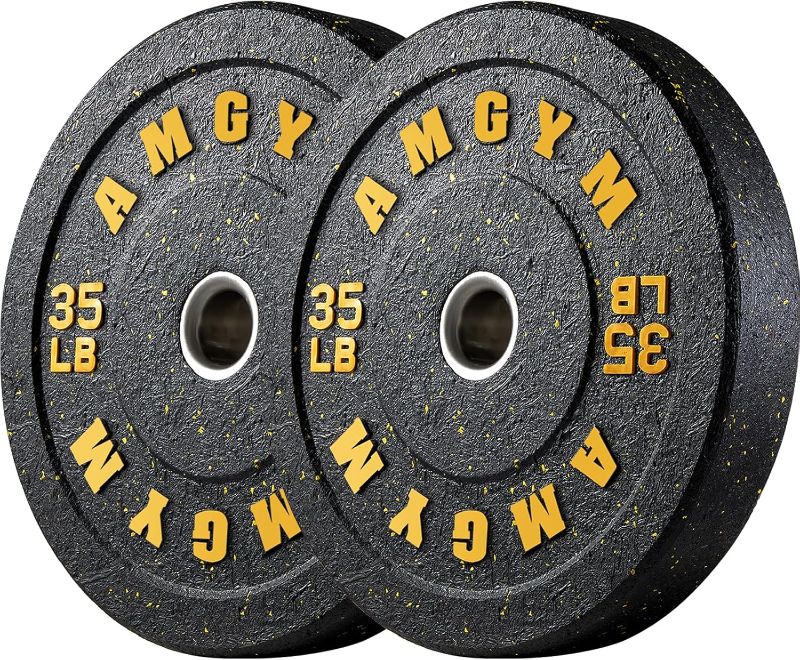 Photo 1 of 2 Inch Bumper Plates?10-500lbs?Barbell Rubber Olympic Weight Plates Set for Home Gym, Strength Training & Weight Lifting, Multiple Options Colors