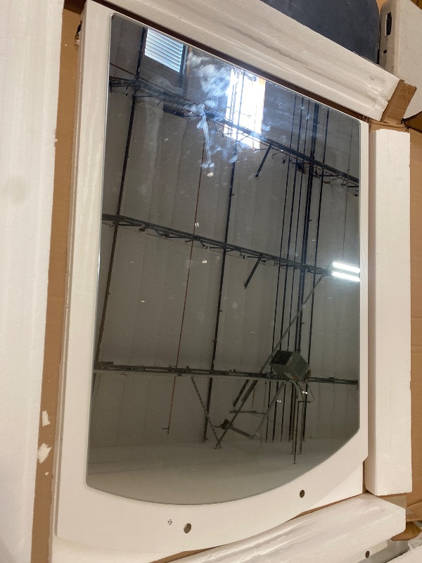 Photo 1 of Kids Vanity Table, Princess Makeup Desk & Chair Set Withtouch Light Detachable Tri-Folding Mirror, Open Storage Shelves, Wooden Girls Vanity Dressing Table, Pretend Play Vanity Set for Toddler