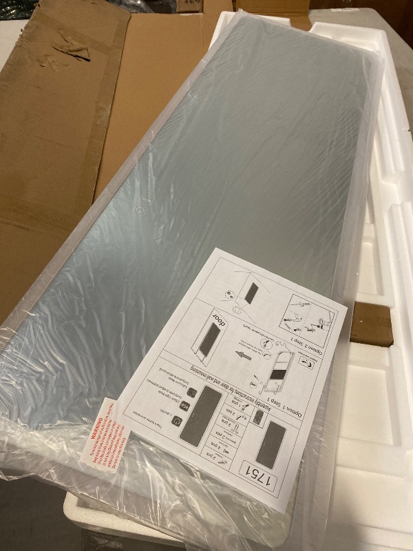 Photo 1 of 47" x 16" Full Length Mirror with Lights, LED Full Length Mirror, Full Body Mirrors with Lights, Wall Mounted Lighted Mirrors, Over The Door Hanging Mirrors for Living Room Bedroom