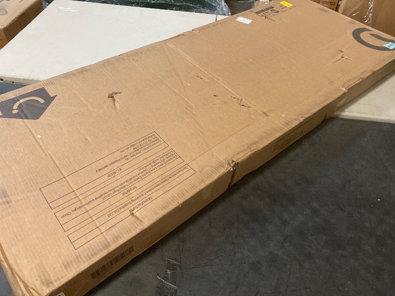 Photo 1 of Need Home Office Desk Large Computer Desk 60 inch Sturdy Table Foldable Desk Gaming Computer Table No Assembly Required, Rustic Brown&Black Frame AC5FB(152.4 * 60)