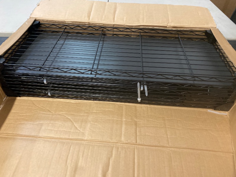 Photo 1 of 5-Tier Storage Shelves 72" H Wire Shelving, Adjustable Metal Shelving Pantry Shelves, 1325LBS Heavy Duty Rack with Shelf Liners for Garage Commercial Kitchen, 36" W x 14" D x 72" H, Black