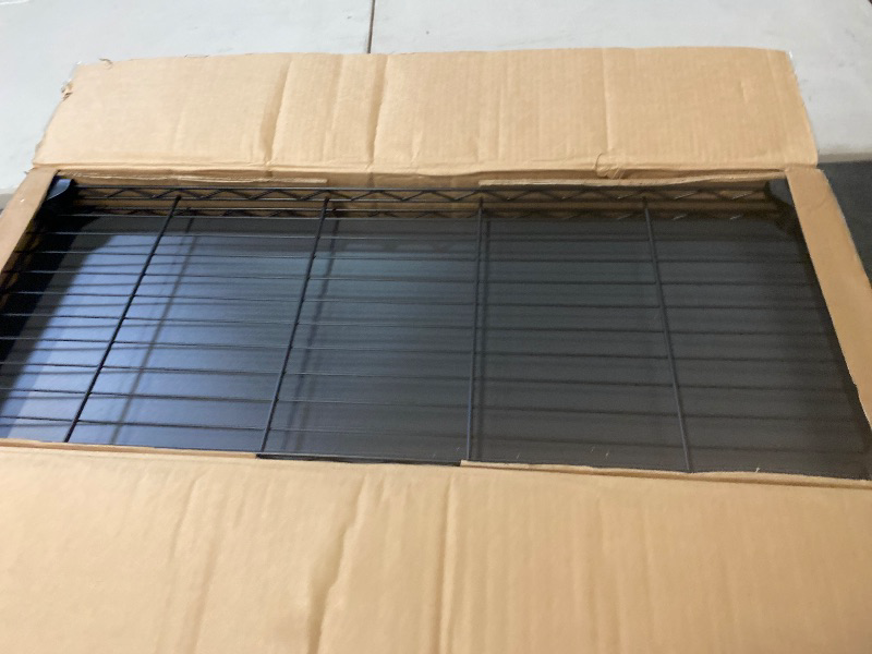 Photo 1 of 5-Tier Storage Shelves 72" H Wire Shelving, Adjustable Metal Shelving Pantry Shelves, 1325LBS Heavy Duty Rack with Shelf Liners for Garage Commercial Kitchen, 36" W x 14" D x 72" H, Black