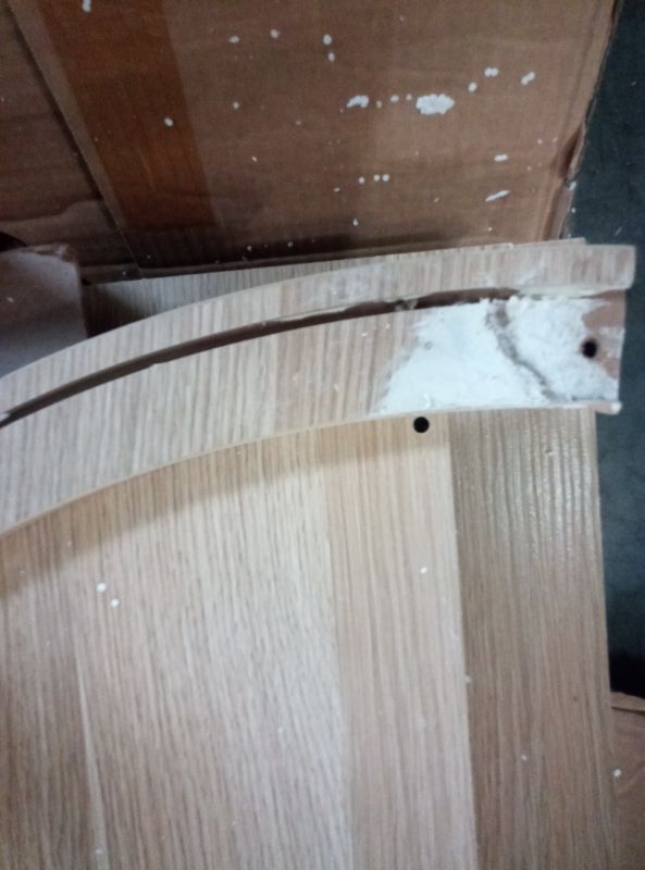 Photo 1 of 71" Tall Arched Fluted Storage Cabinet, Modern Arched Pantry Cabinet with 4 Tier Shelves Cupboard, Open Display Storage, Sideboard, Accent for Living Room (Advanced Black Wood Grain)