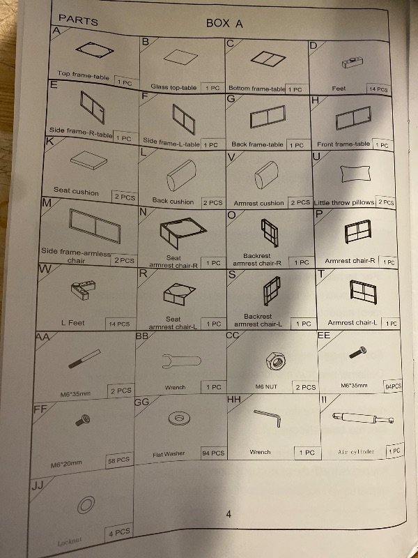 Photo 1 of 7 Pieces Outdoor Patio Furniture Set, All-Weather PE Rattan Wicker Sectional Sofa Seating with Waterproof Cushions and Coffee Table, Outdoor Conversation Set for Garden, Backyard, Balcony