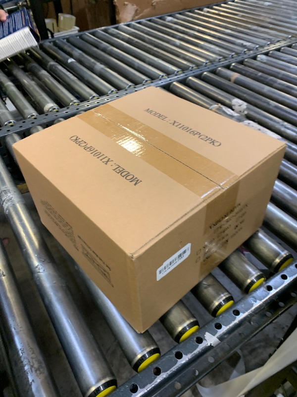 Photo 1 of **Missing parts----SELLING FOR PARTS**Kondras 2-Light Industrial Square Flush Mount Ceiling Light, Farmhouse Ceiling Light Fixture for Kitchen, Modern Black Close to Ceiling Light for Hallway Bedroom Balcony Porch Stairway, E26, 2-Pack