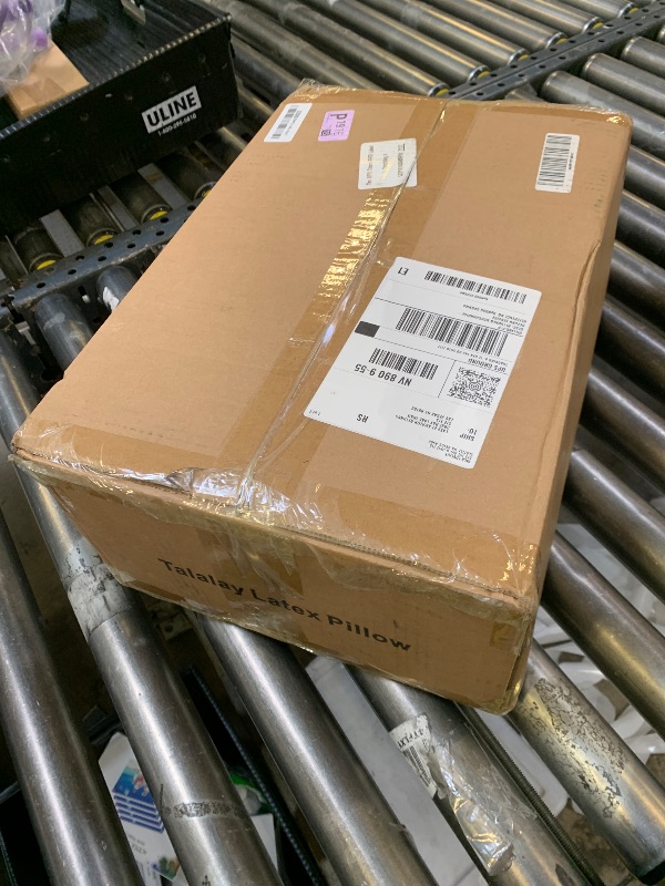 Photo 1 of 100% Natural Talalay Latex Pillow for Sleeping with Removable Cotton Cover, Premium Soft Bed Pillow Helps Relieve Pain and Pressure, Suitable for Side Back or Stomach Sleepers (Queen (Medium))