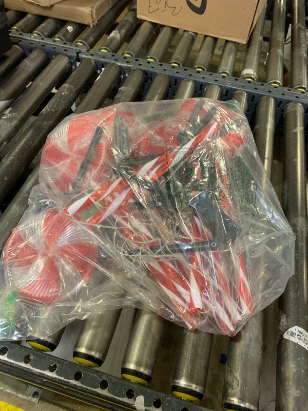 Photo 1 of BRIGHTDECK Lollipop Solar Christmas Pathway Lights Outdoor, 10 Pack LED Christmas Decor with 8 Lighting Modes, Light Up Solar Stake Lights for Holiday, Xmas, Walkway, Sidewalk (Red, 10 PCS)