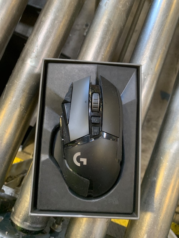Photo 1 of Logitech G502 Lightspeed Wireless Gaming Mouse with Hero 25K Sensor, PowerPlay Compatible, Tunable Weights and Lightsync RGB - Black