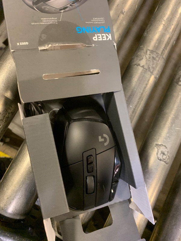 Photo 1 of Logitech G502 X Lightspeed Wireless Gaming Mouse - LIGHTFORCE Hybrid Optical-Mechanical switches, Hero 25K Gaming Sensor, Compatible with PC - macOS/Windows - Black