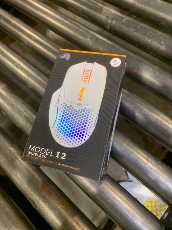 Photo 1 of Glorious Gaming Model I 2 Wireless Gaming Mouse - Hybrid 2.4Ghz & Bluetooth, 75g Superlight, 9 Buttons (2 Swappable), RGB, PTFE Feet, MMO/MOBA/FPS, Long Battery Life, Side Thumb Rest - White