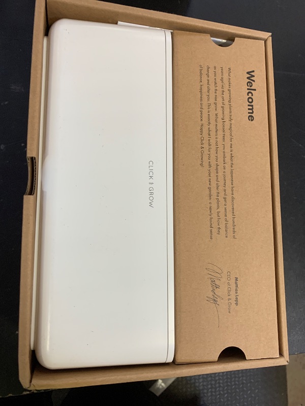 Photo 1 of Click & Grow Indoor Herb Garden Kit with Grow Light | Smart Garden for Home Kitchen Windowsill | Easier Than Hydroponics Growing System | Vegetable Gardening Starter (3 Basil Pods Included), White