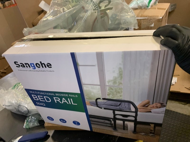 Photo 1 of Sangohe Bed Rails for Elderly Adults Safety - Heavy Duty Bed Rail for Senior & People Falling Out of Bed - Bed Rail for Elderly, Height Adjustable, Fits Thick Mattress, Hold up to 300 Lbs, 504Q