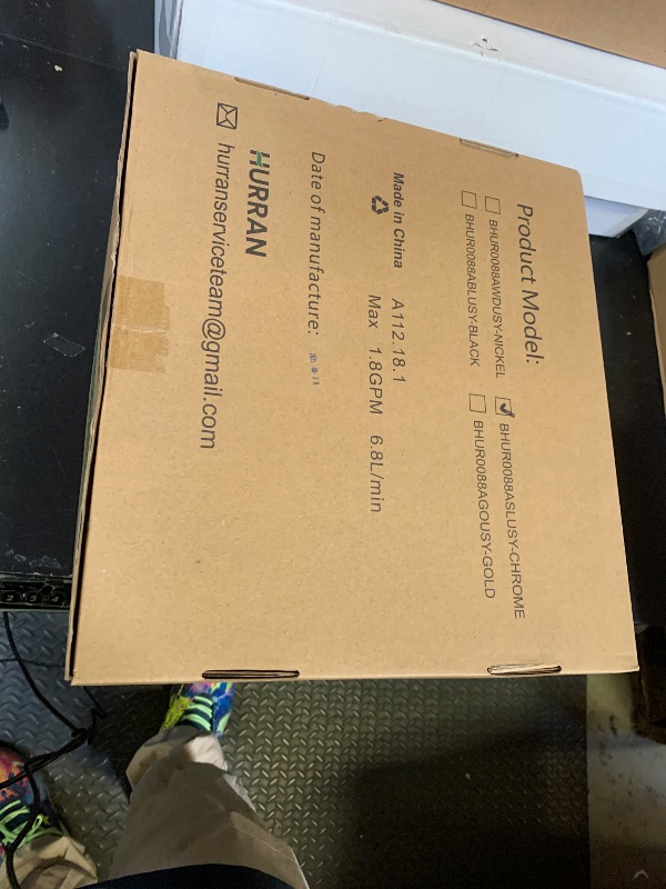 Photo 1 of Wall Mount Faucet, Hurran Kitchen Faucet, 8 Inch Utility Sink Faucet with 2 Functions Sprayer, Commercial Kitchen Sink Faucet Dual Handles for Laundry Room Restaurant Compartment Sink (Chrome)