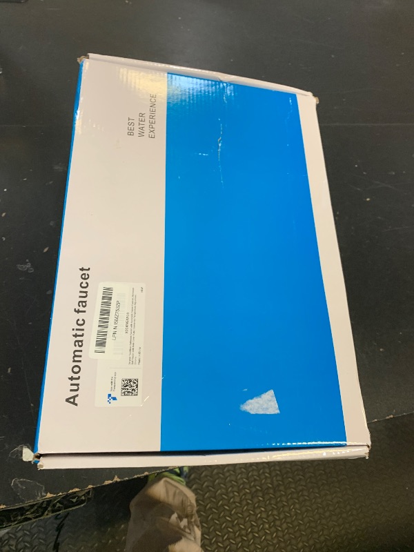 Photo 1 of Derpras Touchless Bathroom Faucet with Automatic Sensor Function, Bathroom Sink Faucet with Hole Cover Plate, Countertop Temperature Adjustment, Chrome