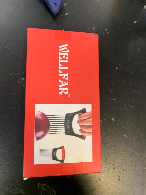 Photo 1 of ?2 PCS?Onion Slicer Holder - Onion Holder for Slicing, Vegetable Chopper & Cutter Tool for Potato, Lemon, Tomatoes, Stainless Steel Kitchen Gadget with Guide Rack, Meat Prep & Food Essentials.