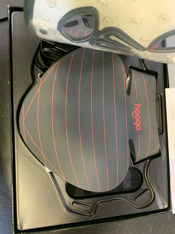 Photo 1 of Hooga Red Light Therapy LED Mask and Neck Piece Combo Set, Tri Chip LEDs, 630 nm and 660nm Red & 850nm Near Infrared, Adjustable, Comfortable, USB Type-C Rechargeable for Wellness and Anti-Aging