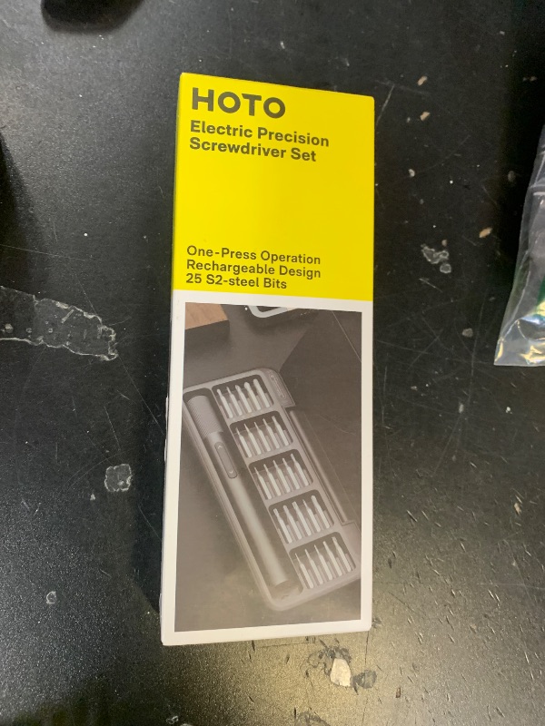 Photo 1 of HOTO 25-in-1 Mini Electric Screwdriver, 3.7V Precision Screwdriver Set, USB-C Rechargeable, Compact Magnetic Tool for Phone, Laptop, Camera, DIY Projects, Electronics Repair