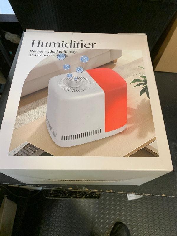 Photo 1 of Obgnsai Evaporative Humidifier for Bedroom (No Mist) – Dishwasher Safe, No White Dust, Smart Remote with Sensor, Red Sleep Light, White Noise, Nursery Humidifier with 2.5L Tank, 2 Filters & Aroma Kit