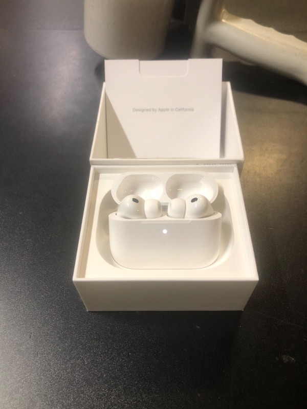 Photo 1 of Apple AirPods Pro 3 Wireless Earbuds, Active Noise Cancellation, Live Translation, Heart Rate Sensing, Hearing Aid Feature, Bluetooth Headphones, Spatial Audio, High-Fidelity Sound, USB-C Charging