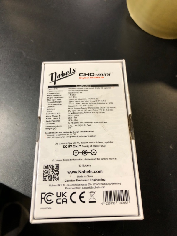 Photo 1 of Nobels CHO-Mini Compact Stereo Chorus Pedal