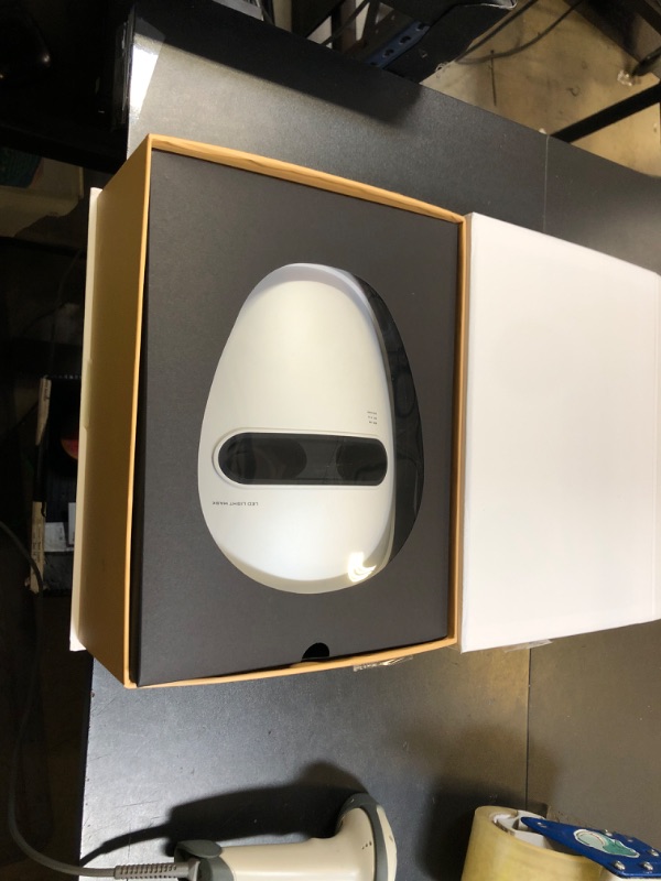 Photo 1 of Red Light Therapy Mask for Face, 2026 LED Face Mask Light Therapy, 4 Modes with Red/Blue/infrared/Dual Red & Blue Lights for Reduce Acne, Anti-Aging and Blemish Repair, Full Face Coverage, Lightweight