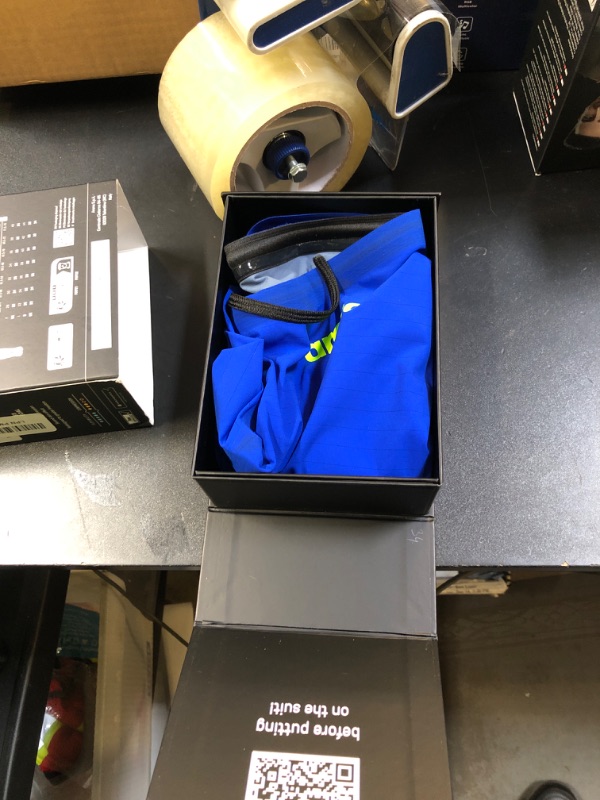 Photo 1 of ARENA Powerskin Carbon Air2 Men's Racing Jammer Athletic Tech Suit Competitive Racing Swimsuit Endurance Swimwear, Electric Blue/Dark Gray/Fluo Yellow, US Size 30