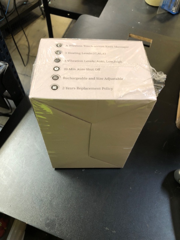 Photo 1 of Knee Massager Smart with Heat, Red Light and Massage Therapy, 3 Vibration Modes and 3 Heating Levels, 2026 Updated Edition, LED Vitality Joints Knee Massager, Gifts for Grandma & Grandpa, Black