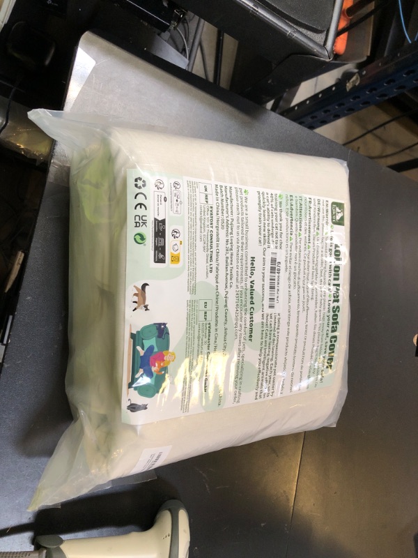 Photo 1 of Cat Scratch Furniture Protector - Anti-Slip, Waterproof Sofa Cover to Keep Cats Off, Pet-Friendly Couch Protectors for 3 Cushion Couch, Beige Anti-Scratch Couch Cover for Pets and Kids 150"X71"