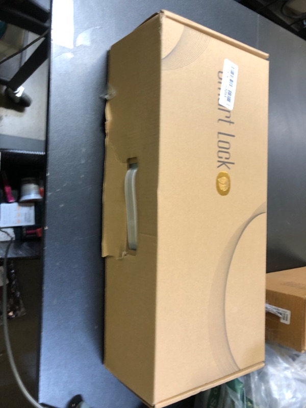 Photo 1 of Anweller Sliding Glass Door Lock, Smart Fingerprint Code Keypad RFID Remote App Electronic Digital Biometric Safety Patio Door Double Hook Mortise Lock Set with Handle - 2885 Mortise (Standard)