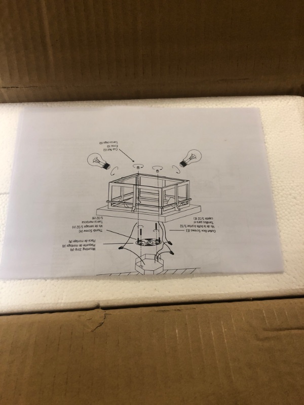 Photo 1 of odorpower Farmhouse Ceiling Light Fixture Black 2-Light with Clear Glass, Square Flush Mount Ceiling Light for Hallway Kitchen Bedroom Porch